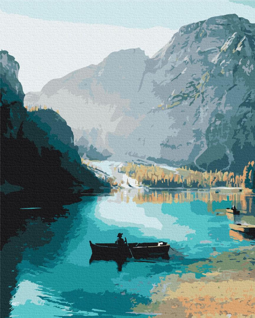 Картина по номерам Brushme Прогулка в лодке 48x60 см (BS52628L)