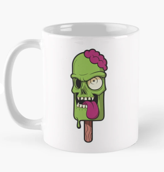 Чашка керамическая с принтом Монстр Эскимо 330 мл Белый (ПН233Ч)