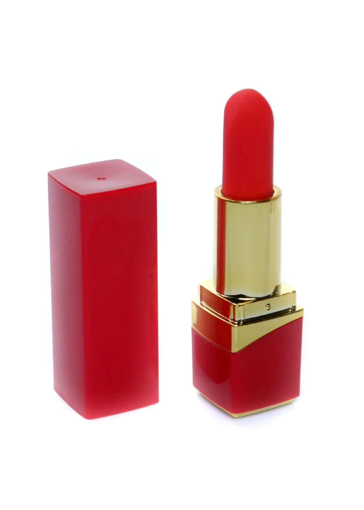 Міні-вібратор-помада Rechargeable Lipstick Vibrator Red (38025994)