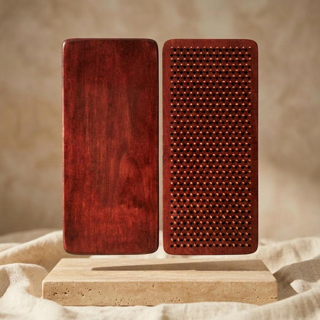 Доска Садху Krok Минимализм прямоугольный омиденные гвозди 10 мм Вишня (TY-021-2)