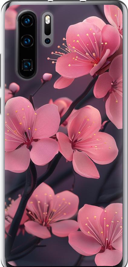 Чехол на Huawei P30 Pro Пурпурная сакура (6075t-1621-42517) Чехол на Huawei P30 Pro Пурпурная сакура (6075t-1621-42517)