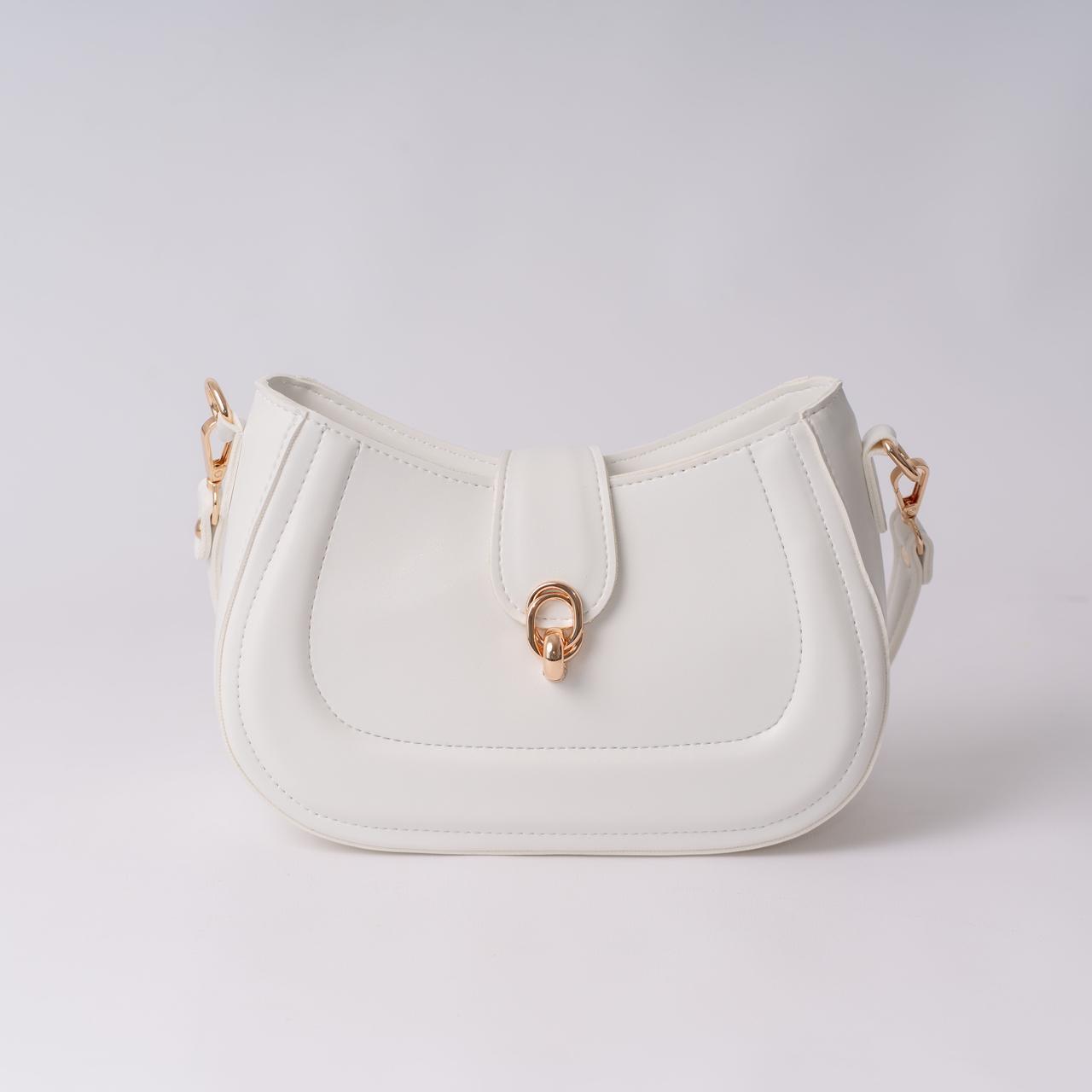 Сумка женская багет XENIA № 50-24 из эко-кожи Белый - фото 1 Сумка женская багет XENIA № 50-24 из эко-кожи Белый - фото 1