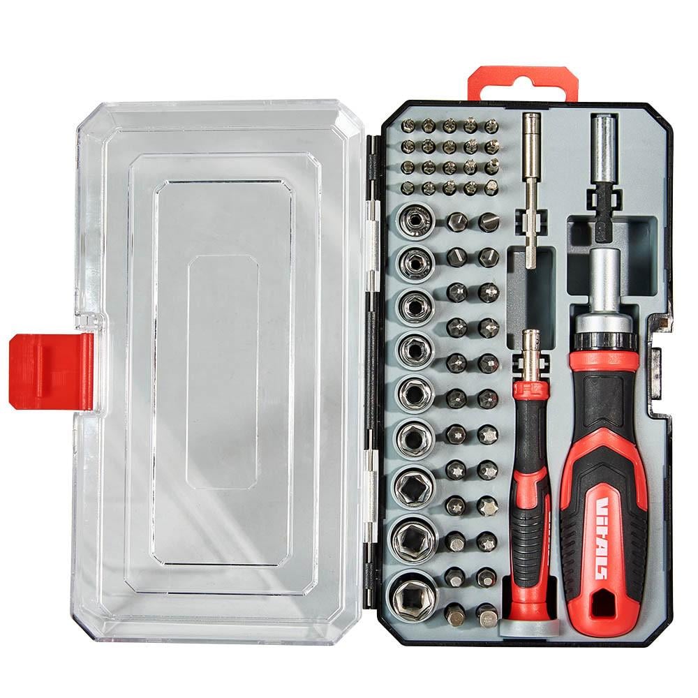 Отвертка Vitals Master с набором насадок и головок 57 шт. (179540) Отвертка Vitals Master с набором насадок и головок 57 шт. (179540)