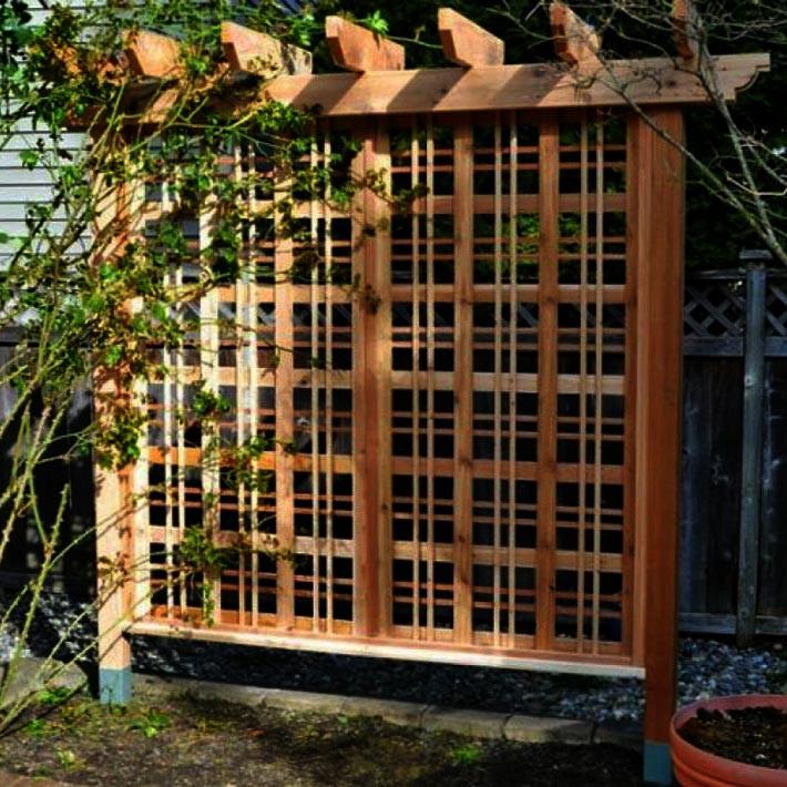 Пергола-шпалера из дерева Сулеймания Сиена (ПШЕ-000305)