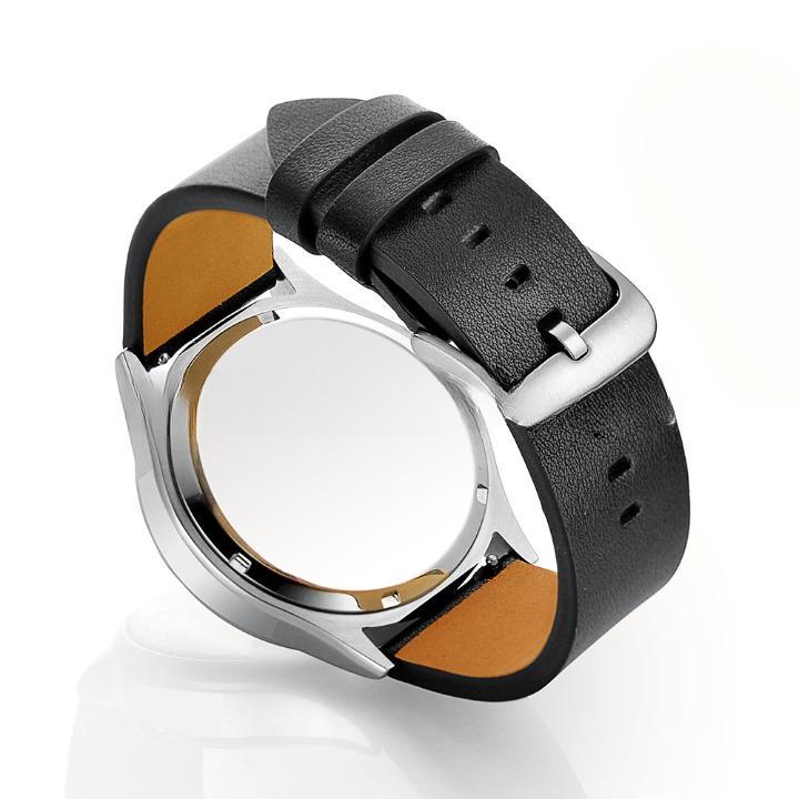 Ремешок для смарт-часов Youth Classic для Amazfit GTR 2 Pace Stratos/Huawei Watch GT 2/Samsung Gear S3 кожаный 22 мм Черный (2188P)