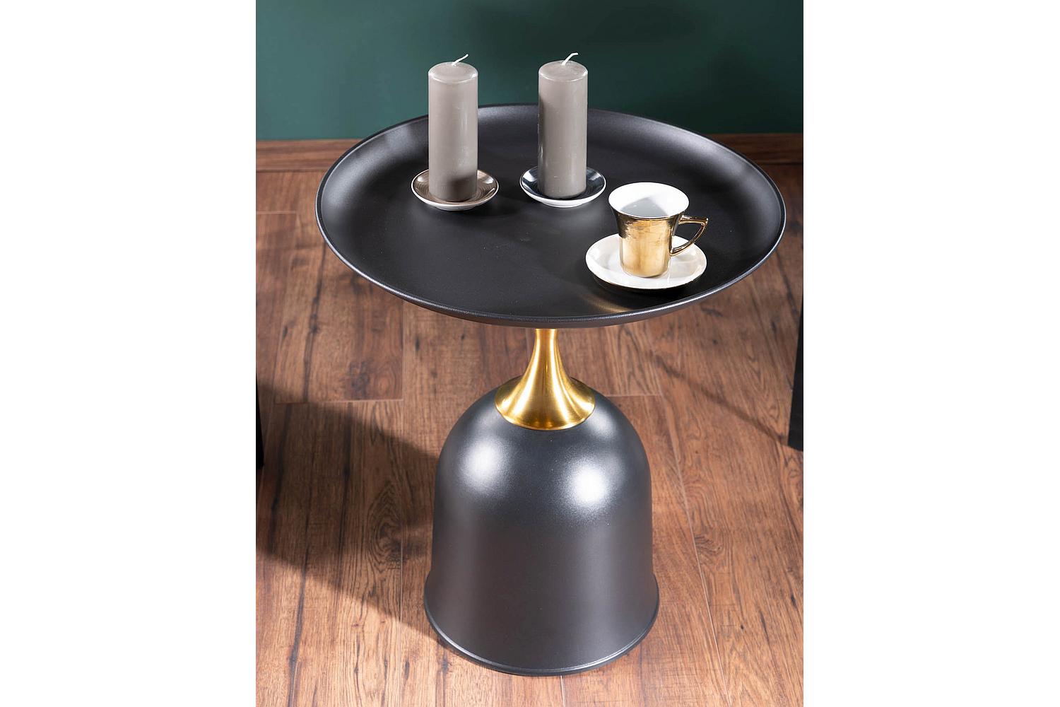 Журнальный столик Signal LIBRA 51 см Черный/Золотой (LIBRACZL51) - фото 9 Журнальный столик Signal LIBRA 51 см Черный/Золотой (LIBRACZL51) - фото 9