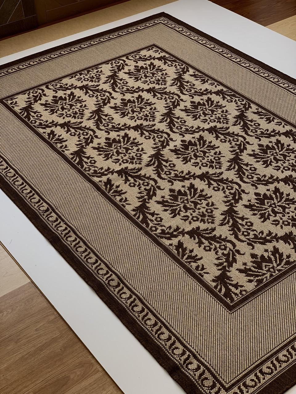 Килим безворсовий абстрактний рогожка прямокутний 80х150 см Бежевий (2641349663) - фото 6 Килим безворсовий абстрактний рогожка прямокутний 80х150 см Бежевий (2641349663) - фото 6