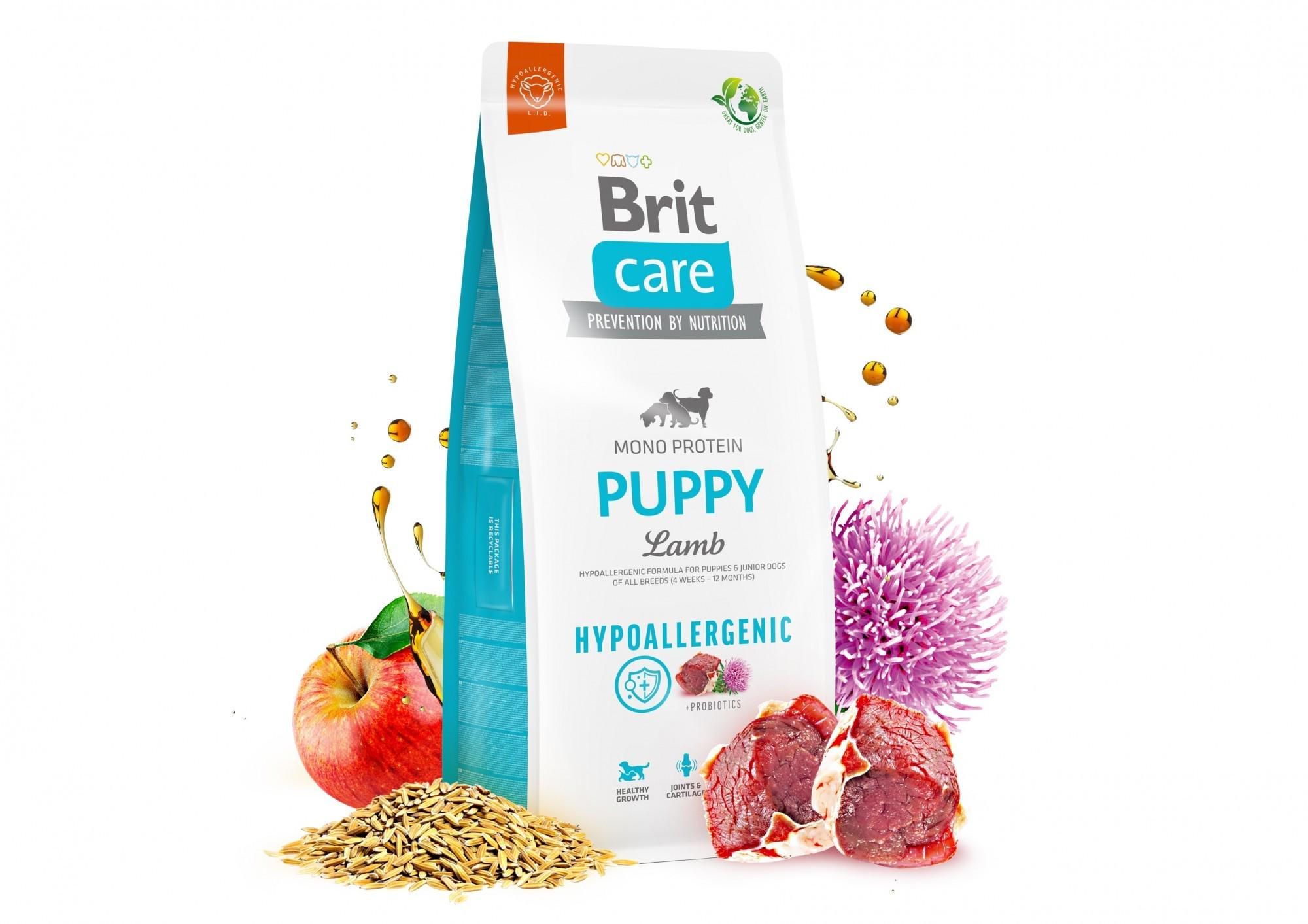 Корм для цуценят Brit Care Dog Hypoallergenic Puppy гіпоалергенний з ягням 12 кг (8595602558957) - фото 2