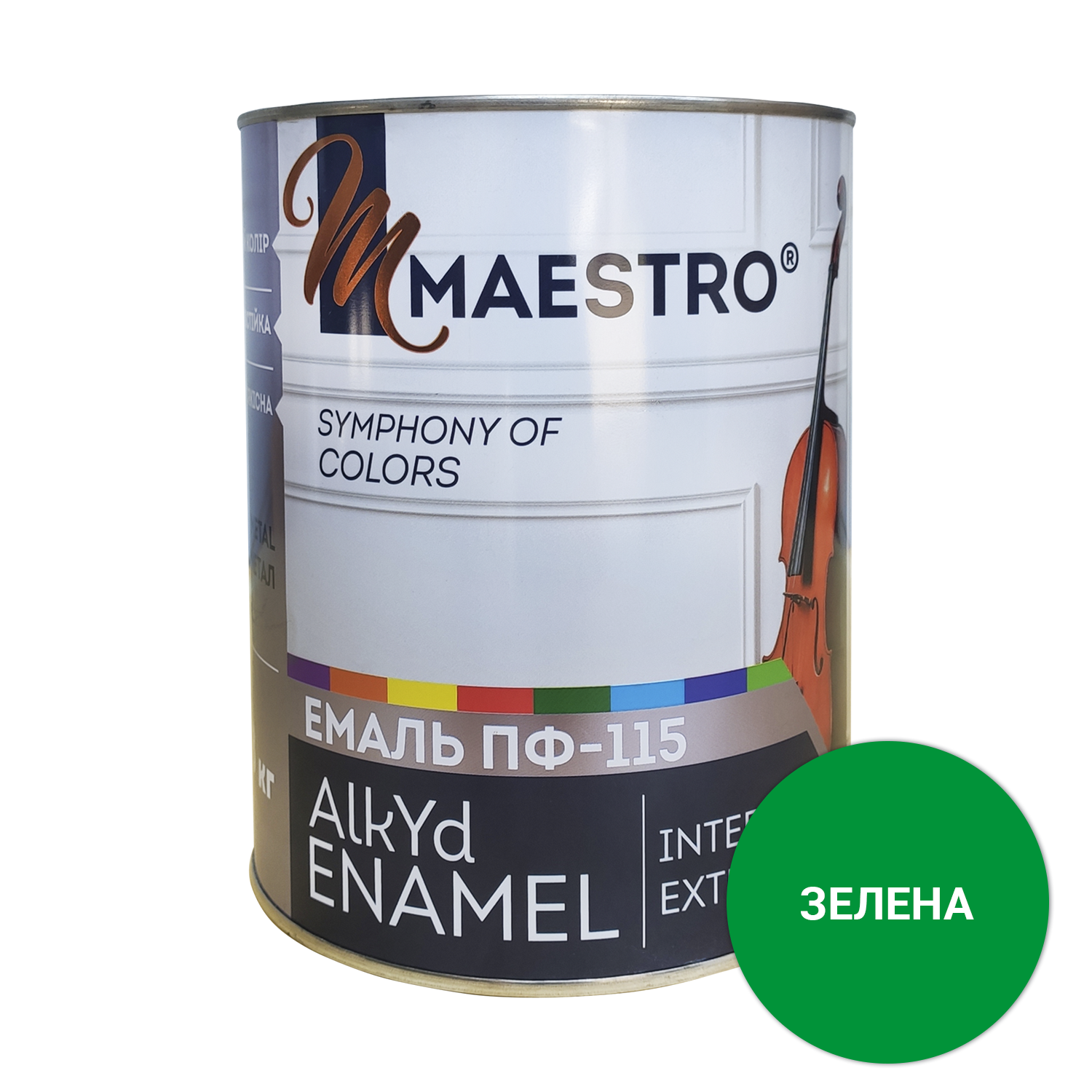 Эмаль Maestro ПФ 115 2,8 кг Зеленый