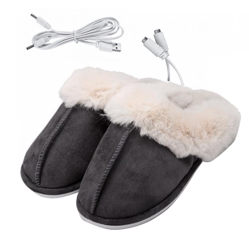 Домашние комнатные тапочки с подогревом Dark Gray