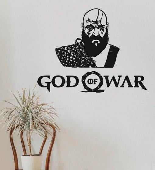 Декор настенный в стиле минимализм деревянное Decart Бог войны на кухню гостиную и спальню 50х46 см