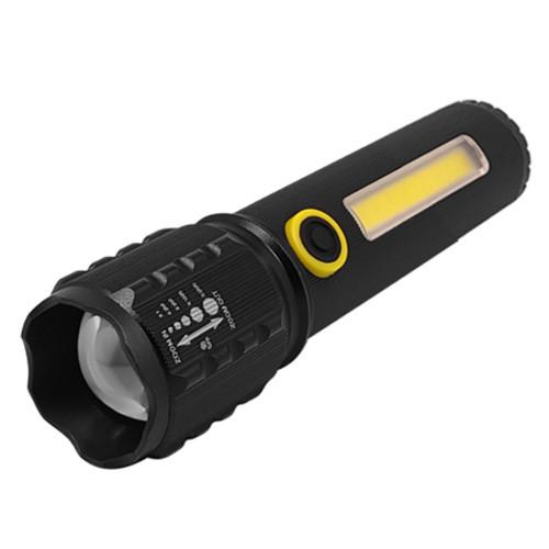 Ліхтар C71/C81-P50+COB Li-Ion Zoom ЗУ mircoUSB Box (2259540059) - фото 3