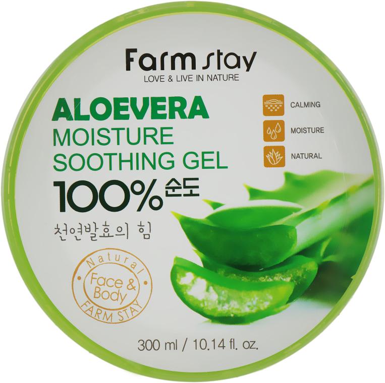 Многофункциональный гель Farmstay Moisture Soothing Gel Aloe Vera 300 мл (8809430539171)