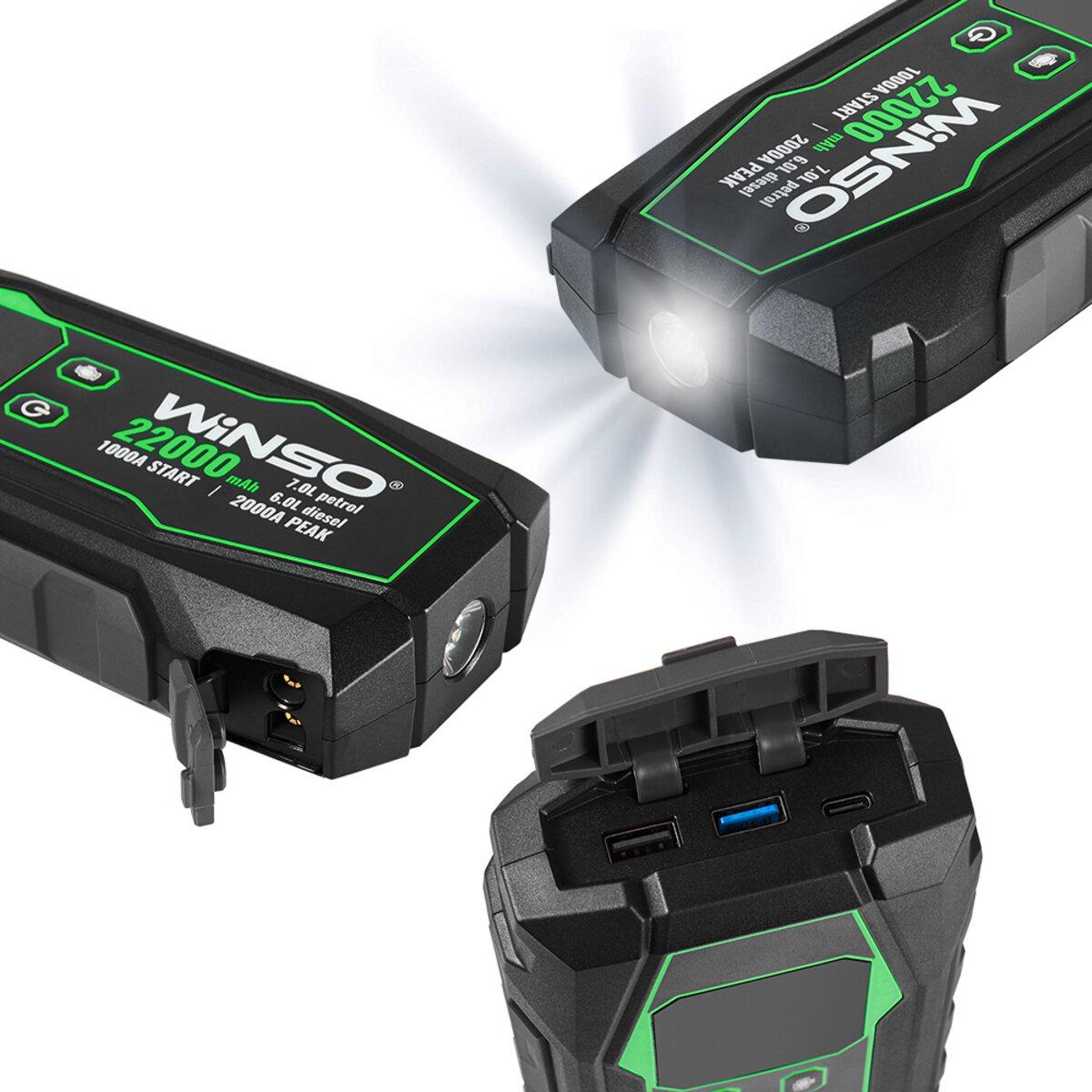 Бустер Winso Jump Starter 1000 A/2000 A 22000 mAh - фото 3 Бустер Winso Jump Starter 1000 A/2000 A 22000 mAh - фото 3
