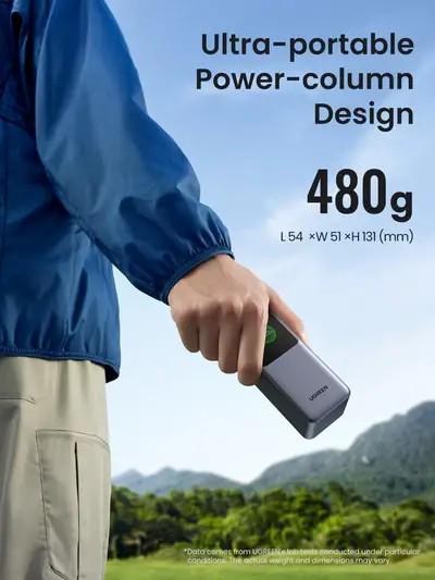 Повербанк Ugreen PB721 Nexode 20000 mAh 130W Gray (35524) - фото 6 Повербанк Ugreen PB721 Nexode 20000 mAh 130W Gray (35524) - фото 6