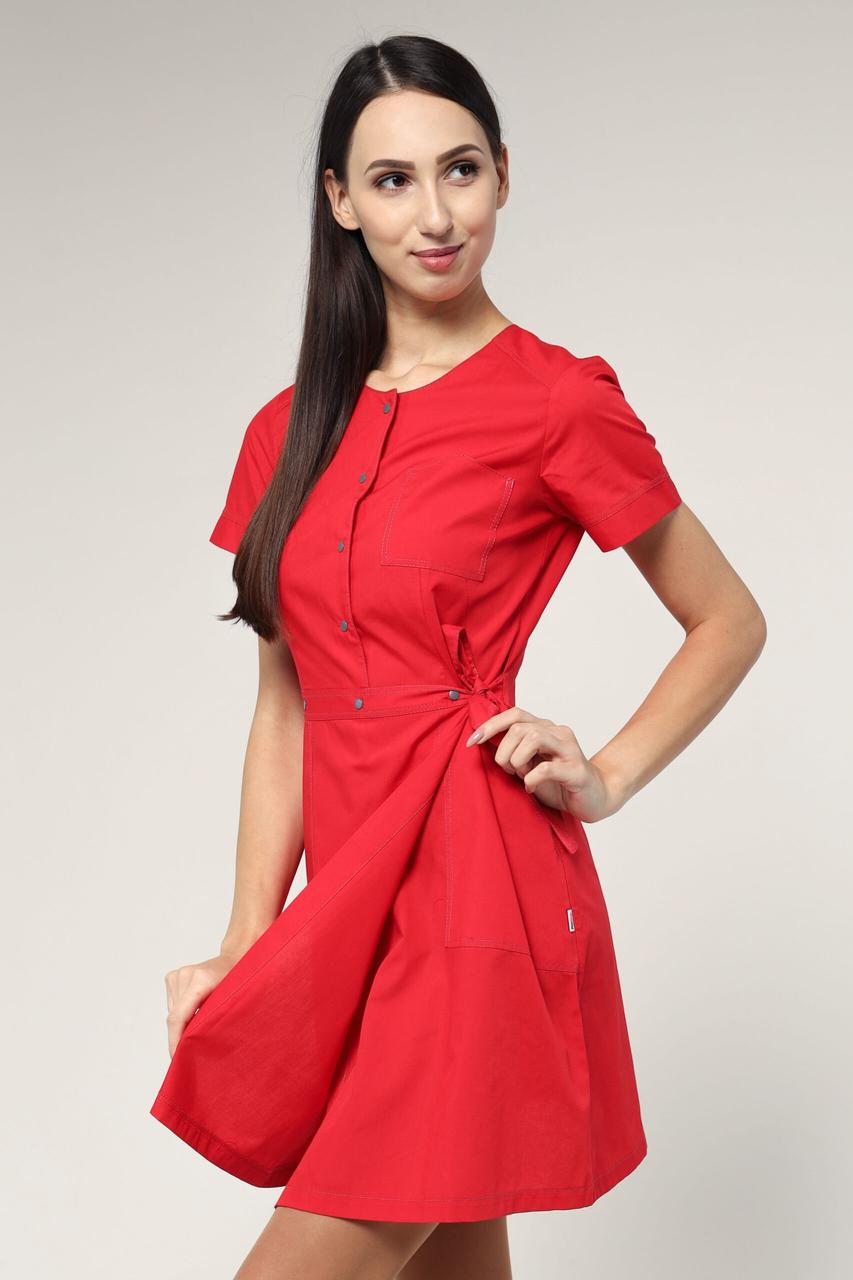 Халат TopLine Каліфорнія рукав 3/4 р. 44 Червоний/Темно-Сірий (11934-(44)чер. -стр. т.сір) - фото 6 Халат TopLine Каліфорнія рукав 3/4 р. 44 Червоний/Темно-Сірий (11934-(44)чер. -стр. т.сір) - фото 6