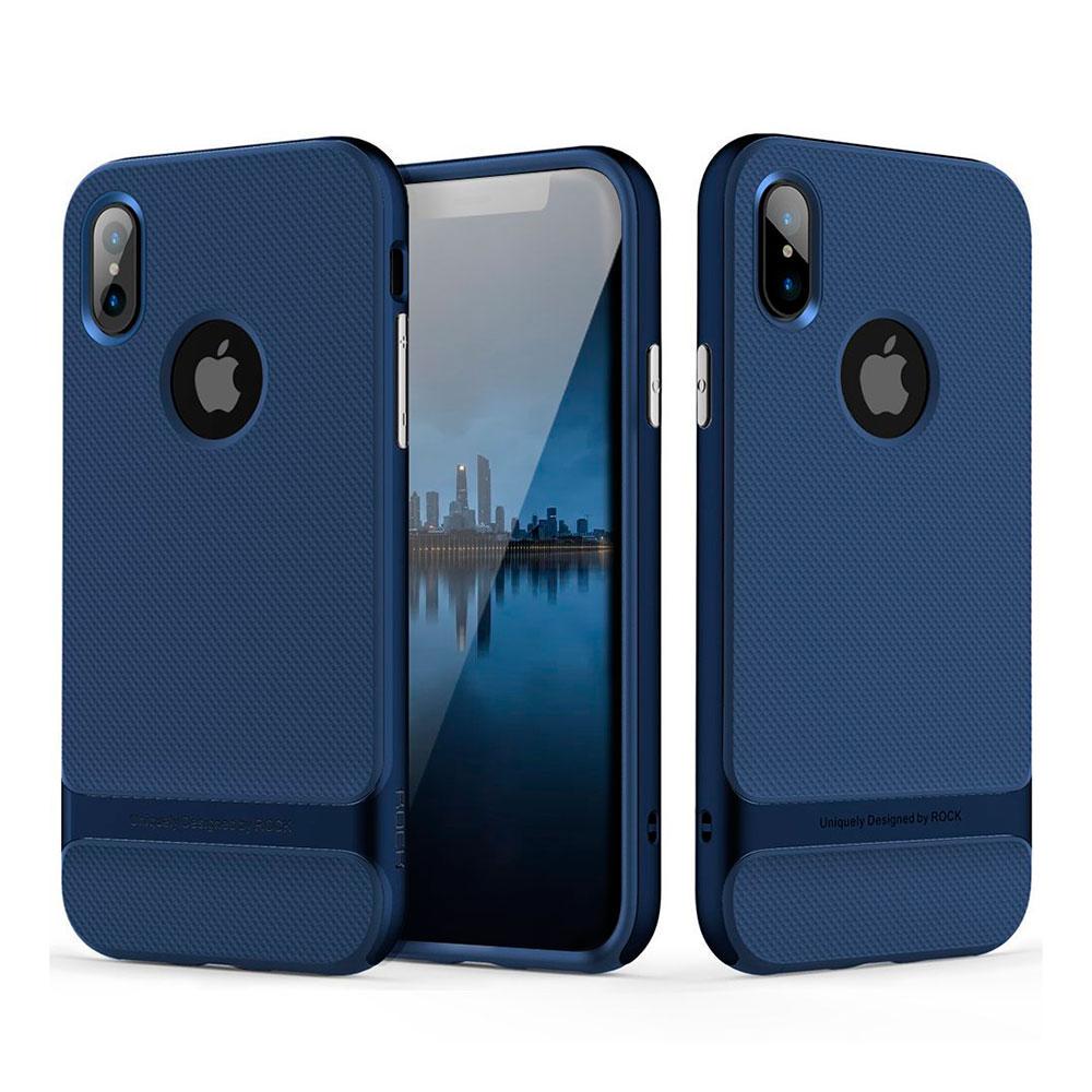 Чохол накладка Rock Royce series for iPhone X, Blue - фото 4