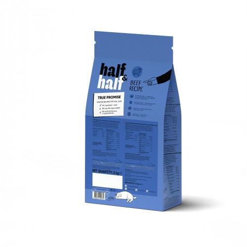 Корм для собак сухой Half&Half больших пород с говядиной 2 кг - фото 2 Корм для собак сухой Half&Half больших пород с говядиной 2 кг - фото 2
