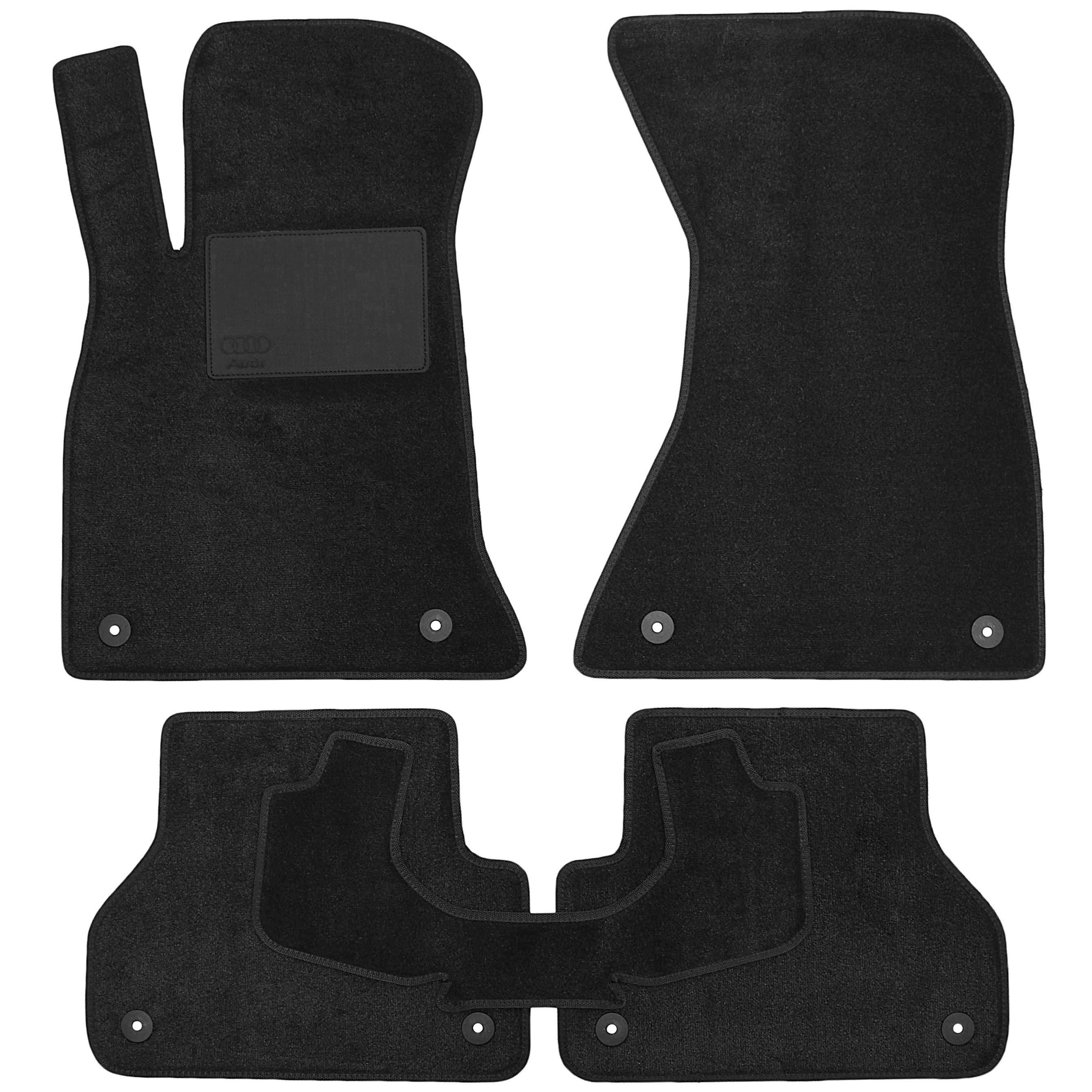 Коврики в салон для Audi A4 '15- текстильные Черный  (164752)