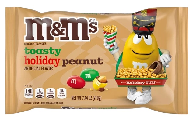 Драже M&M's Toasty Holiday Peanut Chocolate Candy 210 г (2446111084)