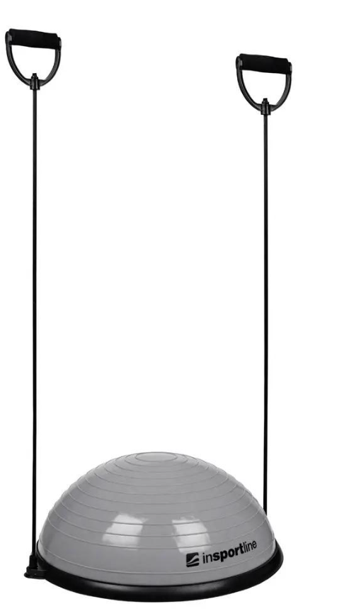 Подушка для балансування inSPORTline Dome UNI з підсиленням Сірий (277640)