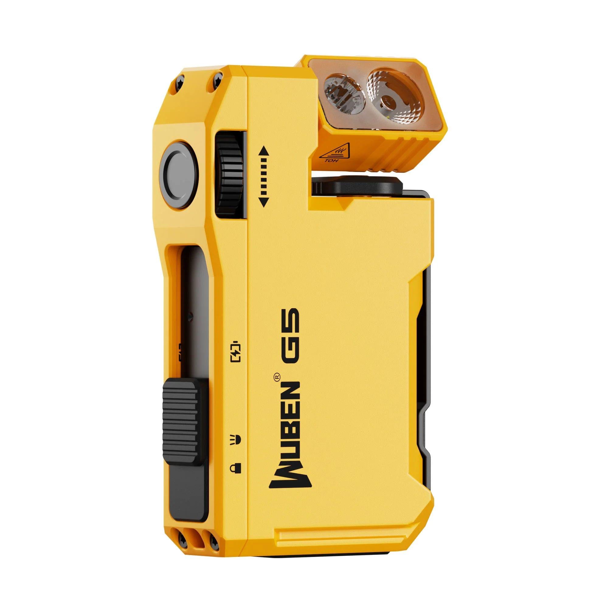 Фонарь универсальный карманный EDC Wuben G5 RGB 400 Lm 82 м Yellow (18-76)