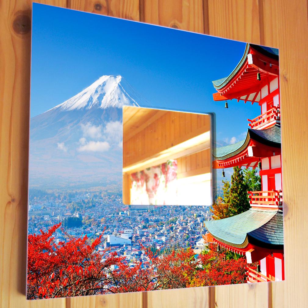 Зеркало декоративное Гора Фудзи 260х260 мм (M04108)