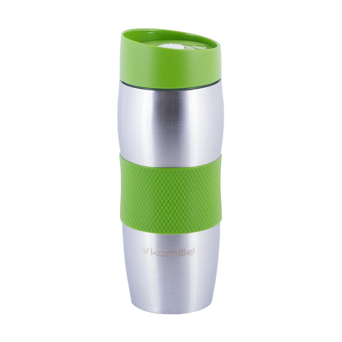 Термокружка Kamille KM-2053 из нержавеющей стали 380 мл Зеленый (29-84-2053ZL)