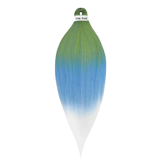 Канекалон Easy Braid 23 омбре Зеленый/Голубой/Белый (778630)