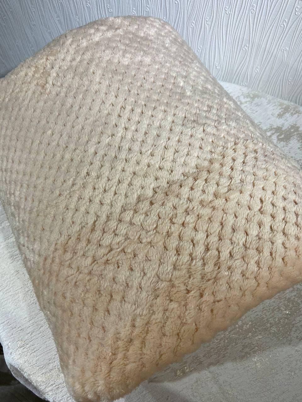 Плед Koloco Бамбук 150х200 см Бежевый - фото 3