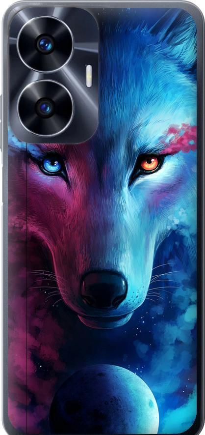 Чехол на Realme C55 Арт-волк (3999u-2992-42517)