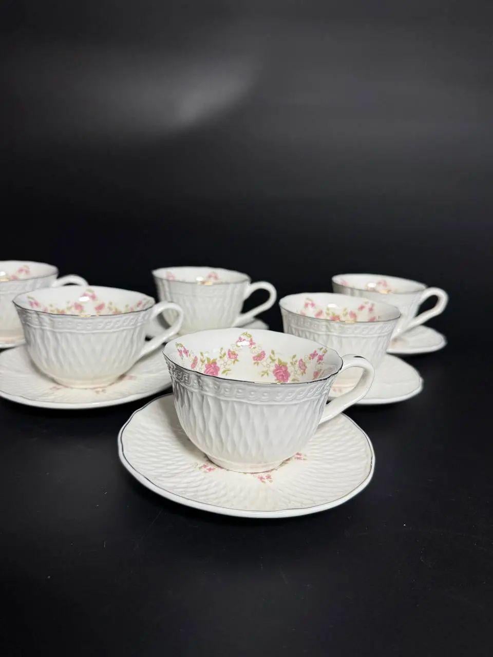 Чайный сервиз 24002L на 6 персон 12 пр. 250 мл (31870584)