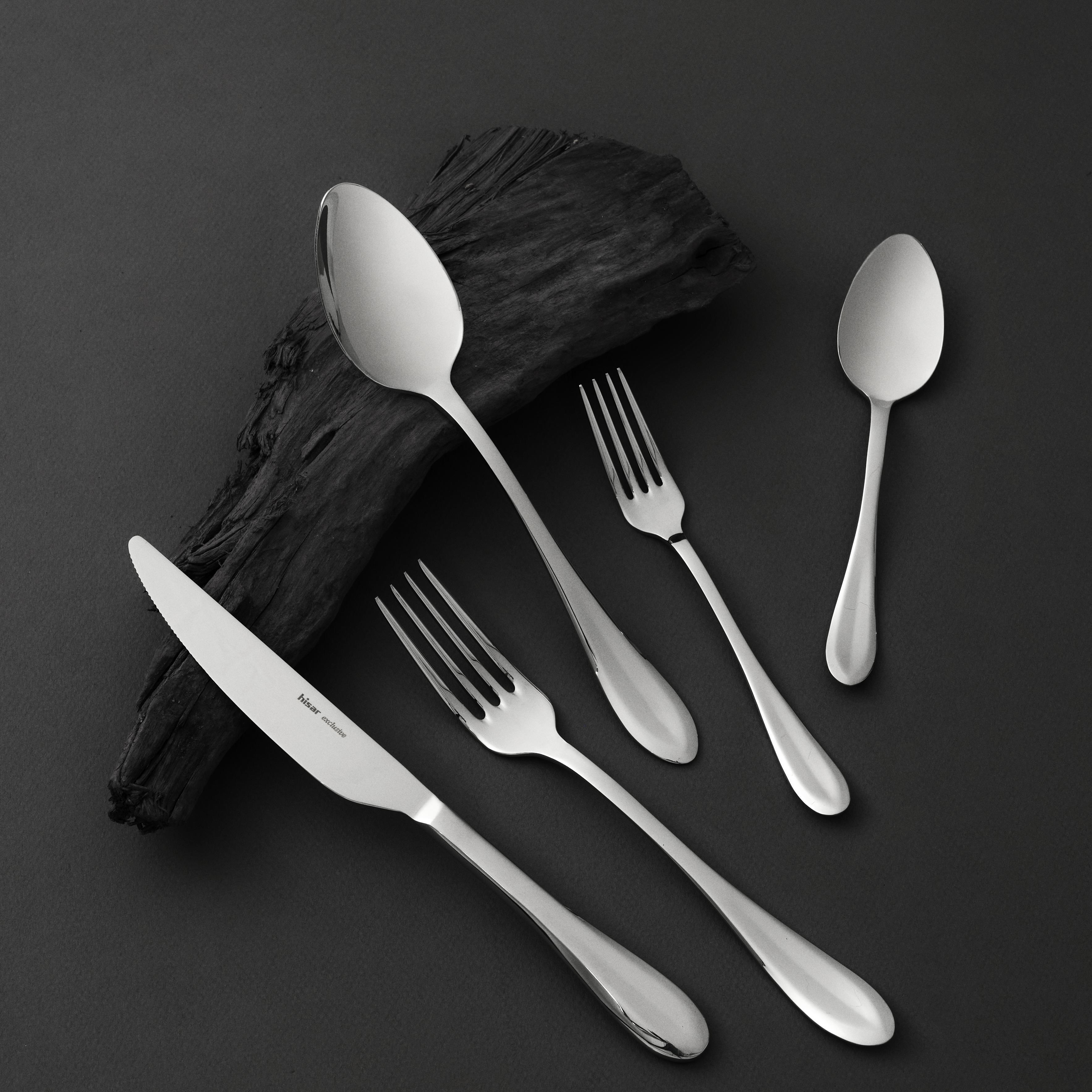 Набір столових приборів Hisar TOSKANA у подарунковій коробці 24 предмети - фото 4