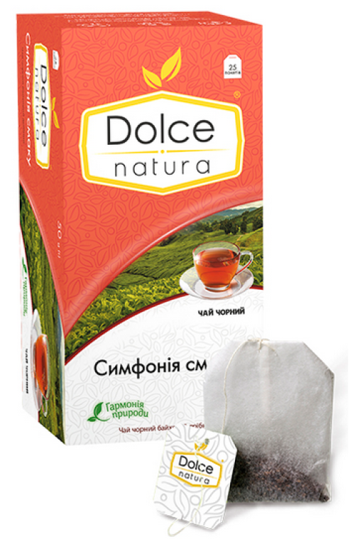 Чай цейлонський чорний Dolce Natura Симфонія смаку 2 г 25 шт. (4820093482684)