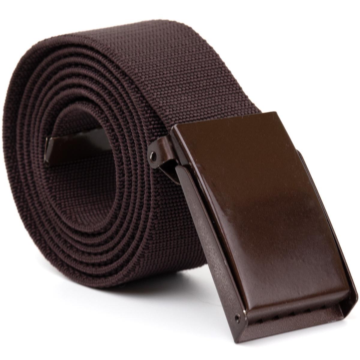 Текстильный ремень Vintage Belt 20531 с коричневой пряжкой Коричневый