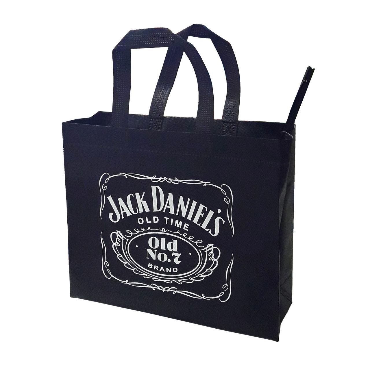 Сумка-шоппер ECOBag №23 JackDaniels 27х31х10 см Черный (204807-232)