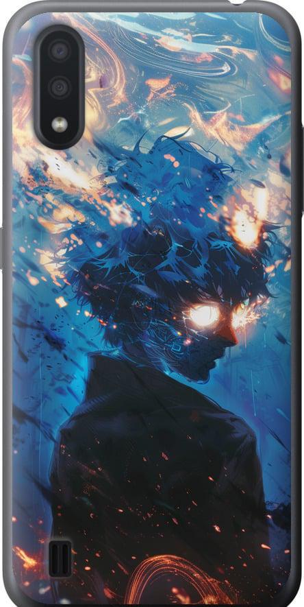 Чехол на Samsung Galaxy A01 A015F Сатору Годжо (6129t-1842-42517) Чехол на Samsung Galaxy A01 A015F Сатору Годжо (6129t-1842-42517)