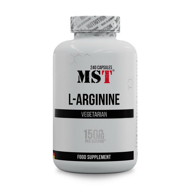 Аминокислота MST L-Arginine Vegetarian 1500 мг 240 капс.