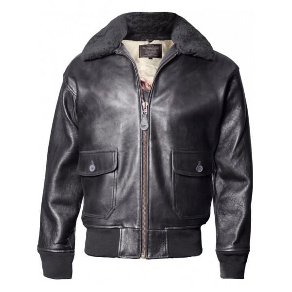 Куртка шкіряна Top Gun Military G-1 Jacket M Black (G-1M)