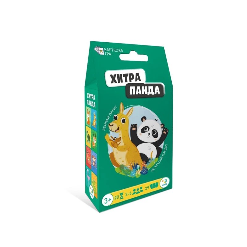 Карткова гра "Хитра панда" 301235 29 карточек Карткова гра "Хитра панда" 301235 29 карточек