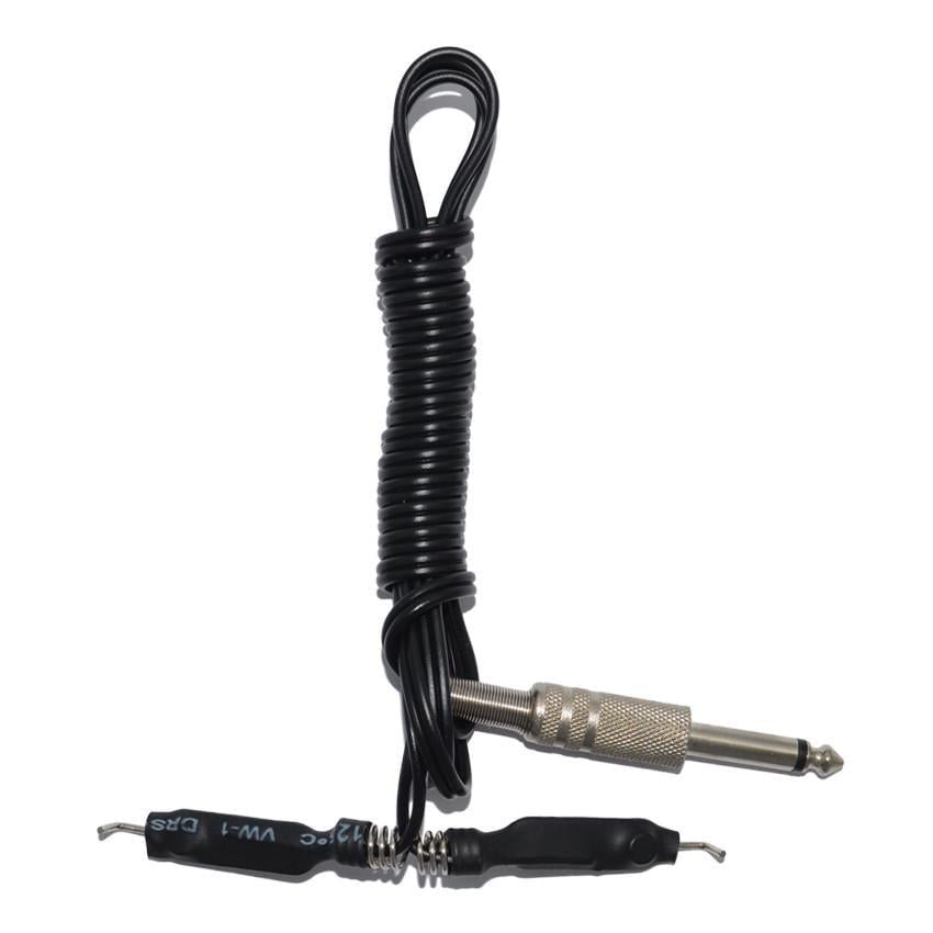 Кліпкорд для тату машинки з прямою пружиною Чорний (CC2001A)