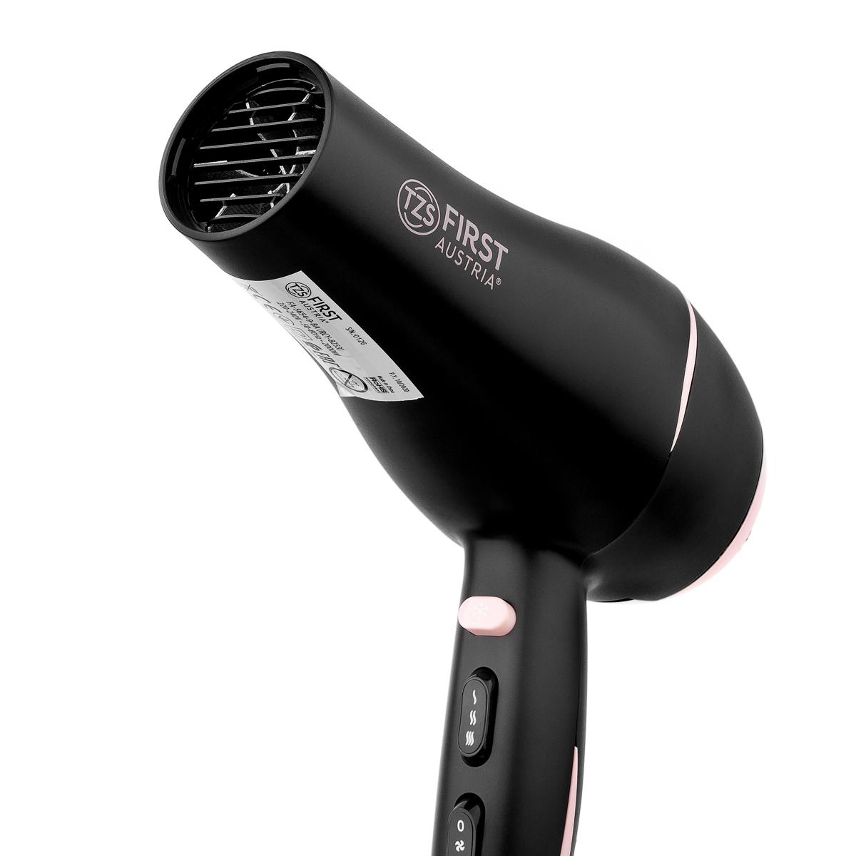 Фен для сушки волос First FA-5654-9-BA 2000Вт Черный (623911) - фото 5 Фен для сушки волос First FA-5654-9-BA 2000Вт Черный (623911) - фото 5