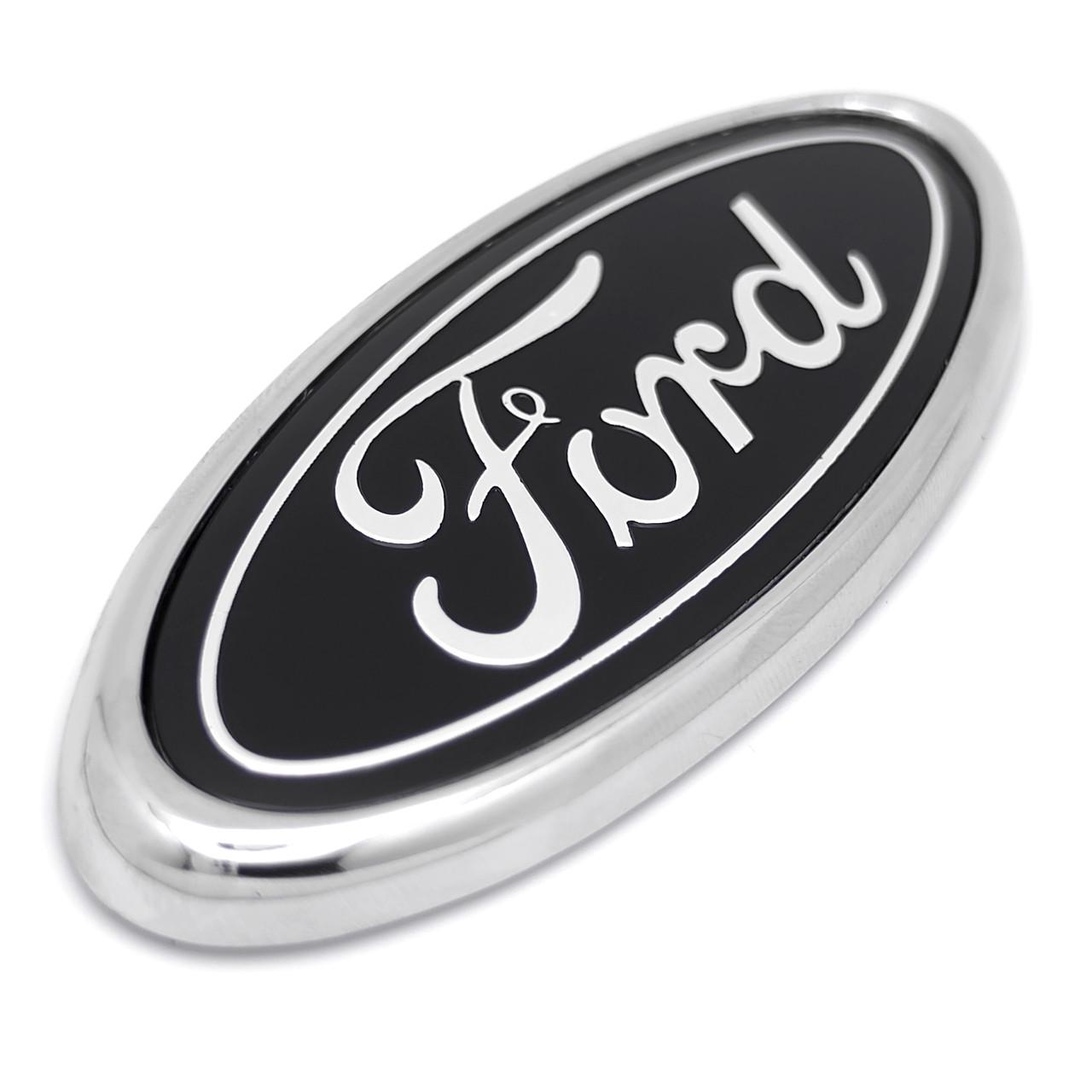 Эмблема логотип Ford 95х38 мм Хром/Черный (3104735073)