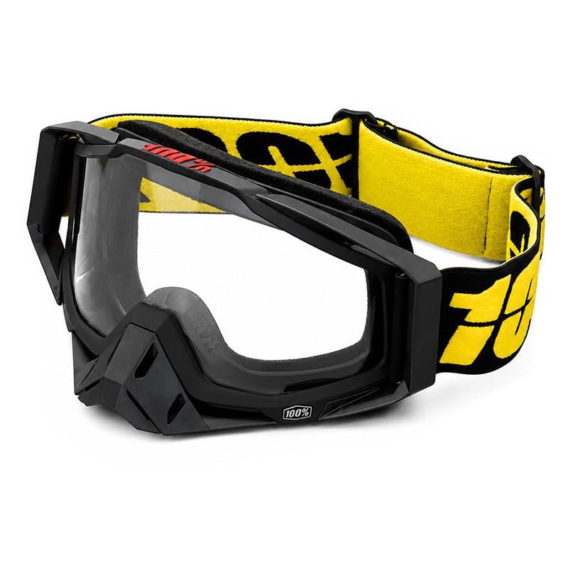 Мото-очки C30 для кроссового шлема ветрозащитные солнцезащитные Black/Yellow (36490897)