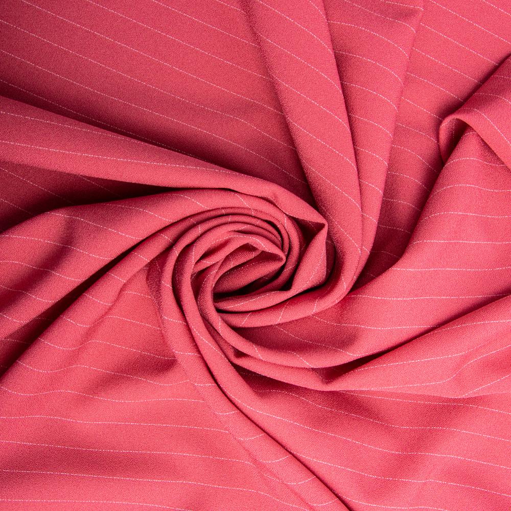 Тканина костюмна DTX-3461 АНРІ смуга Кораловий