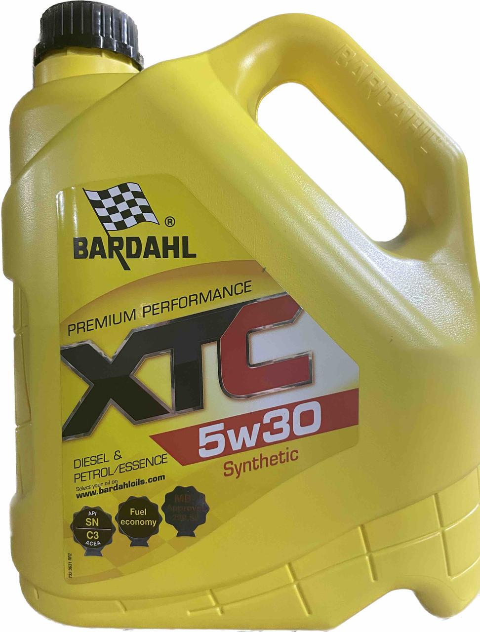 Моторное масло BARDAHL XTC 5W30 SN C3 MB 229 51/229 52 VW 505 00/505 01 4 л (36312)