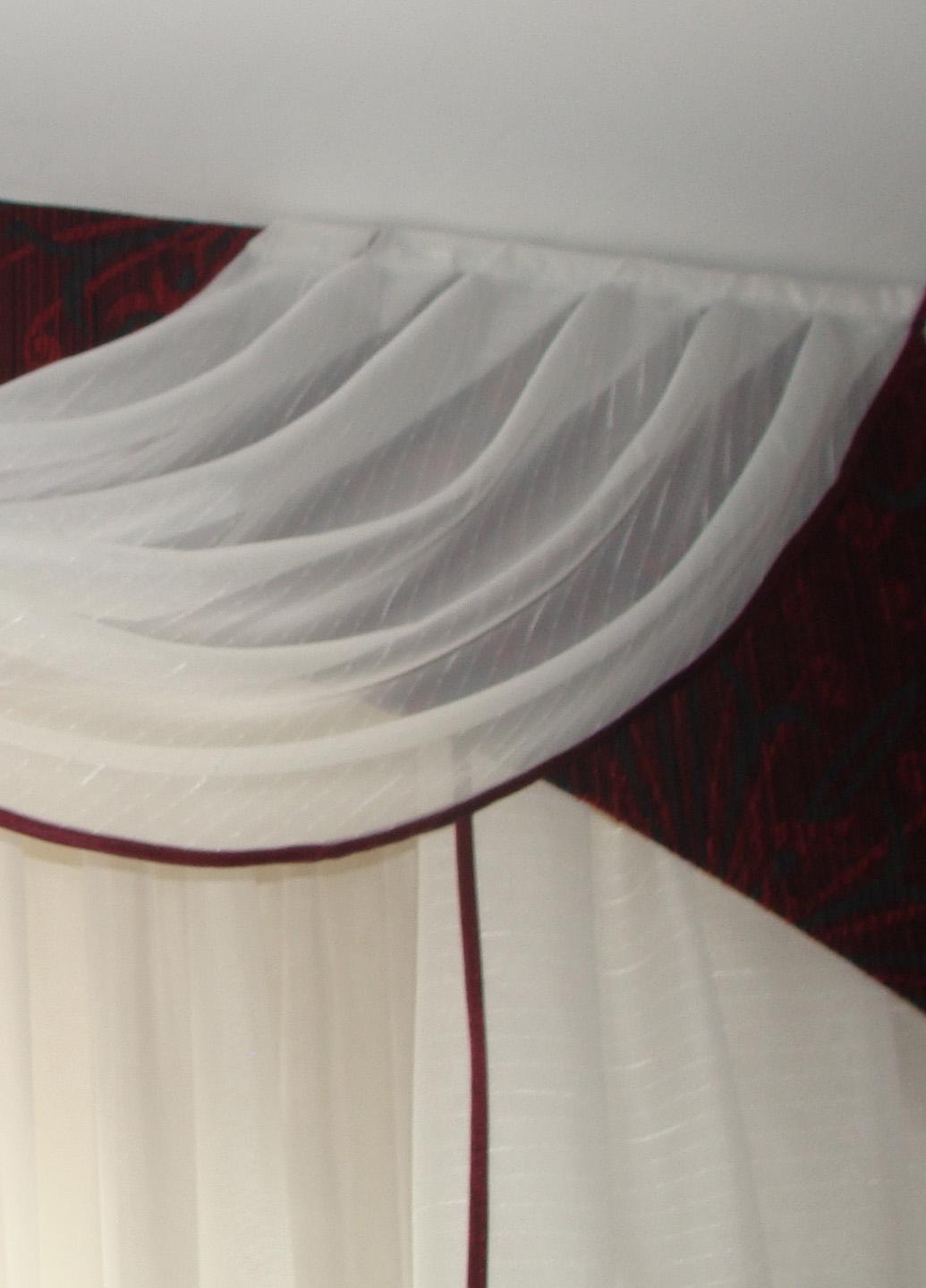 Ламбрекен жесткий Firanka Люкс 2 м Бордово-черный (4_1ж) - фото 2 Ламбрекен жесткий Firanka Люкс 2 м Бордово-черный (4_1ж) - фото 2