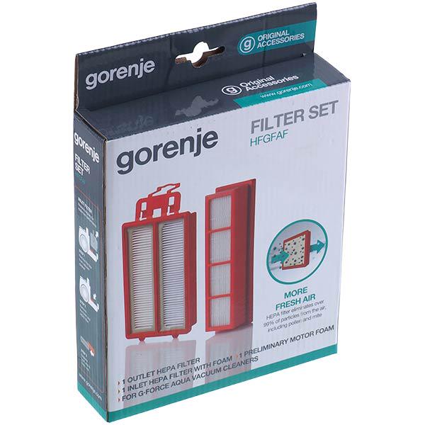 Набір фільтрів HEPA контейнера/вихідний HFGFAF для пилососа Gorenje 731228 (00000053043)