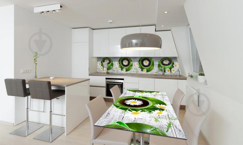 Наклейка виниловая на стол Zatarga «Ромашковый Чай» 600х1200 мм Z180487st