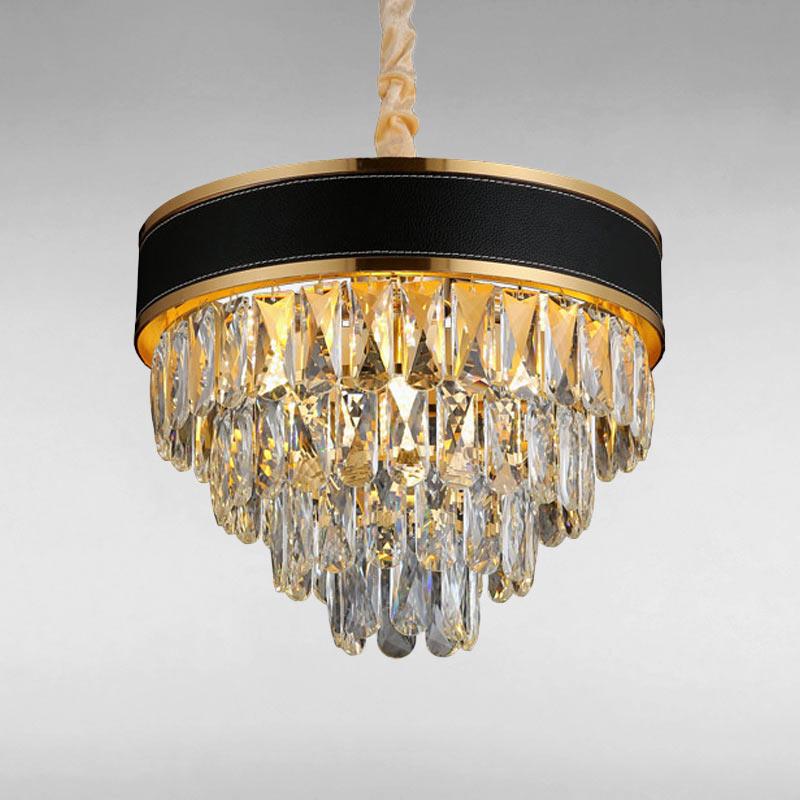 Люстра подвесная хрустальная Light House LS-15185-4+1 Золото